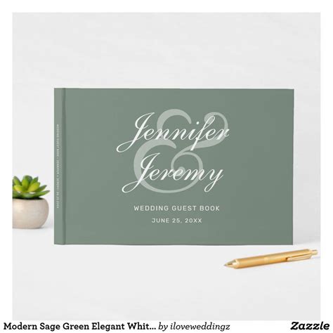 Zazzle wedding guest book - Standard non-customizable interior pages. Columns read “Names” and “Message”. 70 lb cream colored writing pages. Vellum lining sheet - front and back. Includes protective outer box. 4.9 out of 5 stars - Shop Modern Minimalist Photo Wedding Guest Book created by amodernwedding. Personalize it with photos & text or purchase as is!